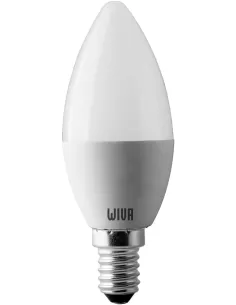 QTECH LED BASIC CANDLE E14 4W 6K OPAL 240V